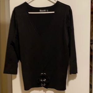 New York & Co Lace Detail Sweater